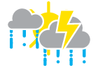 An a.m. t-storm or two; some brightening